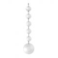 Montego Wall Light Spare Crystal Chrome Large Drop with five beads