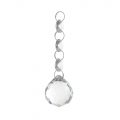 Galaxy Wall Light Spare Crystal Chrome Large Drop with three beads