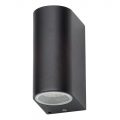 Outdoor Twin LED Up and Down Lighter Wall Light – Black