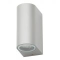 Outdoor Twin LED Up and Down Lighter Wall Light – Grey