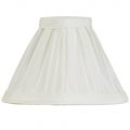 5 Inch Candle Bulb Box Pleat Shade – Ivory