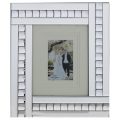 Mirrored Bar and Stud 1 Image Picture Frame – Silver