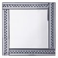 Glitzy Square Mirror with inlaid Crystal Effect Studs – Smoke