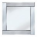 Triple Bar Square Mirror – Silver