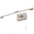 IP44 Rated Picture Light with Pull Cord – Satin Nickel