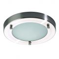 Mari Flush Bathroom Light – Stainless Steel
