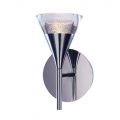 Visconte Gem Conical LED IP44 Rated Wall Light – Chrome