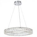 Visconte Crystal Hoop LED Prism Ceiling Pendant – Chrome and Glass