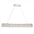 Visconte Crystal Hoop LED Prism Bar Ceiling Pendant – Chrome & Glass