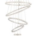 Visconte Spiro Five Hoop LED Ceiling Pendant – Chrome
