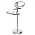Visconte Zenith 3 Light LED Table Lamp with Ring Shades – Chrome