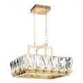 Visconte Tozzo Square Ceiling Pendant Light – Champagne Gold