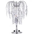Visconte Bath 1 Light Table Lamp with Crystal Droplets – Nickel
